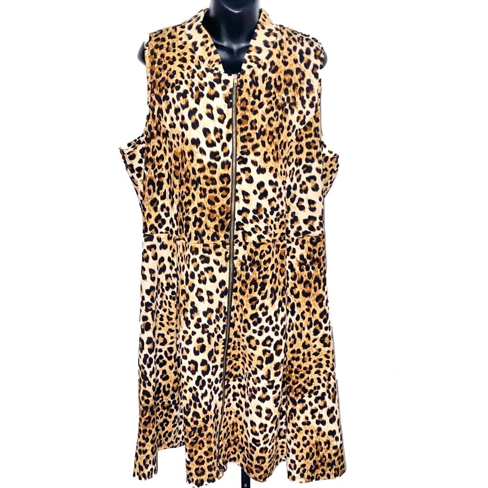 Caren Sport Leopard Mini Dress 2X